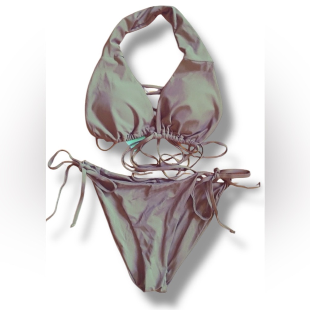 B2G1 FREE! Yonique Brown Bikini Swimsuit